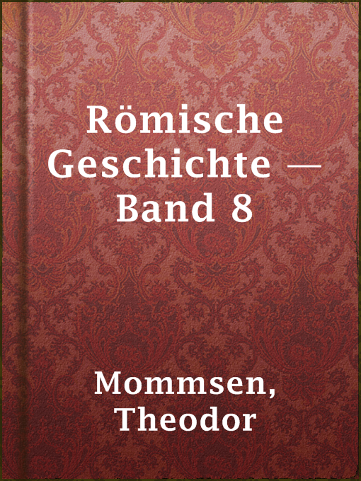 Imagen de portada para Römische Geschichte — Band 8